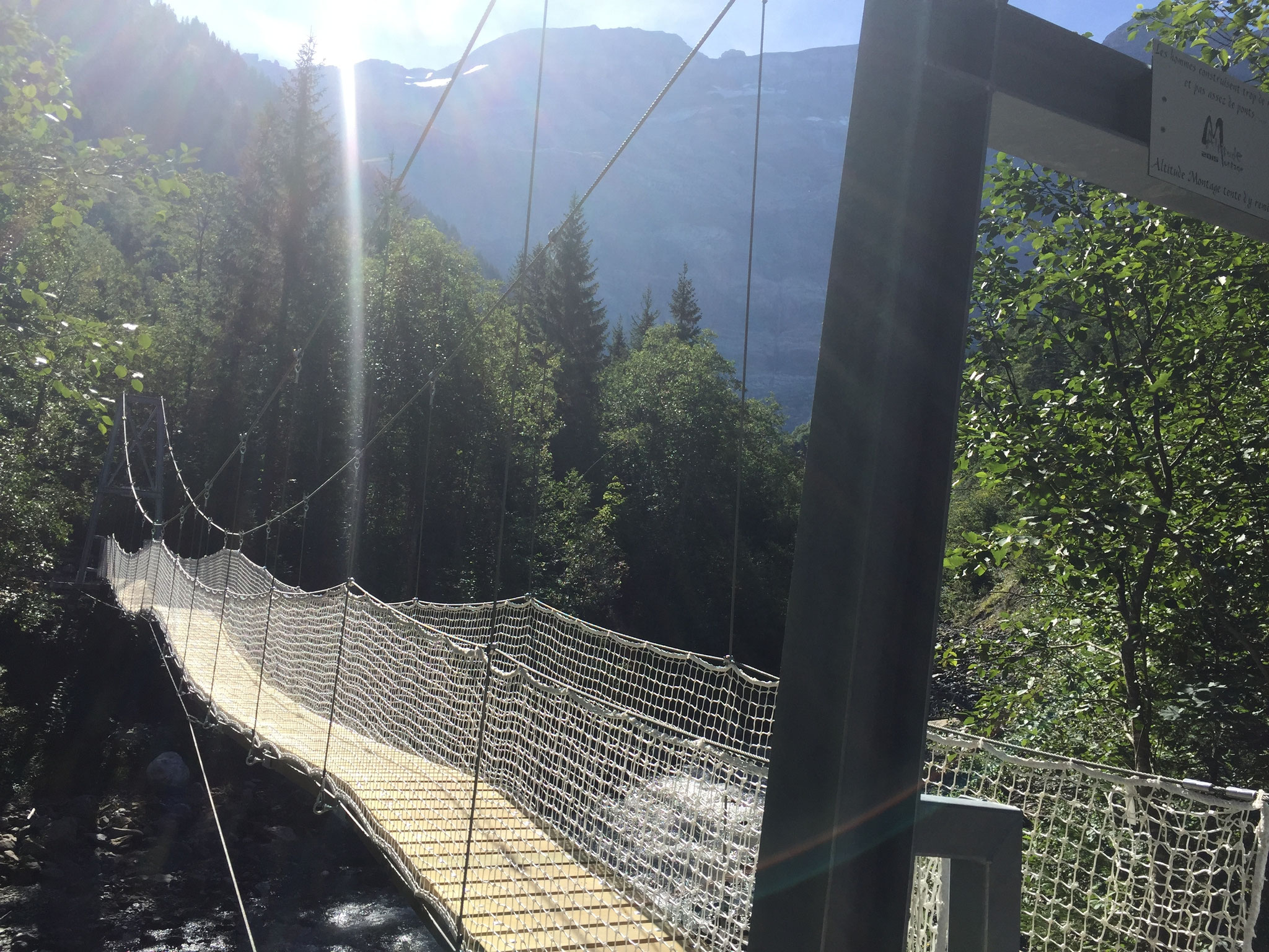 Hängebrücke von Léderrey